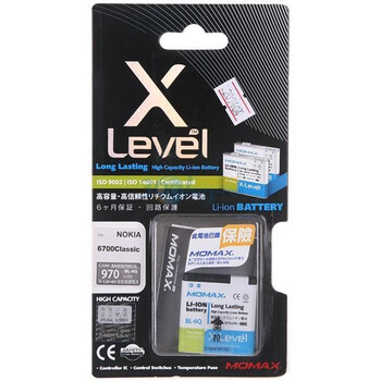 摩米士(MOMAX)诺基亚BL-6Q电池 适用诺基亚6700Clasic手机