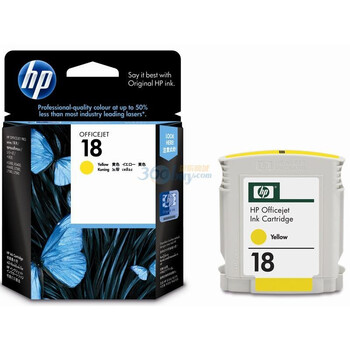 惠普（HP）18号 黄色墨盒(C4939A)(适用HP Officejet L7380 L7580 L7590 Pro K5300)