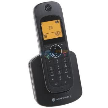 摩托罗拉(MOTOROLA)2.4GHz数字无绳电话机D10 子机(黑色银边)