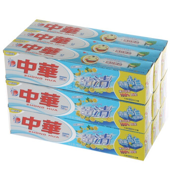 中华皓清牙膏沁爽柠檬130g（九只装）