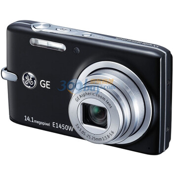 通用（GE） E1450W 数码相机 黑色（1410万像素 5倍光变 2.7寸液晶屏）