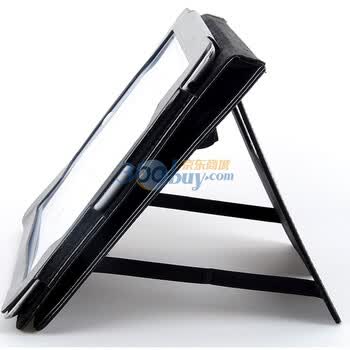 乐歌（Loctek）PAC823 IPAD2 便携式支架保护皮套 黑色（独特二档定位 适用于IPAD2）