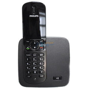 飞利浦（PHILIPS）DCTG570 2.4G数字无绳电话机彩屏设计（黑色）