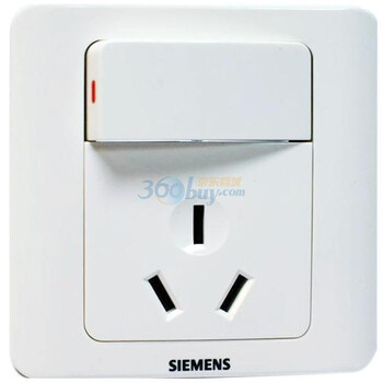 西门子（SIEMENS）远景10A带开关插座 5UB01051CC1 （雅白色）