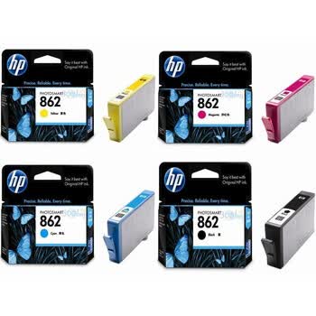 惠普（HP）CB316ZZ 862号 全色墨盒套装（内含CB316ZZ+ CB318ZZ+ CB319ZZ+ CB320ZZ）