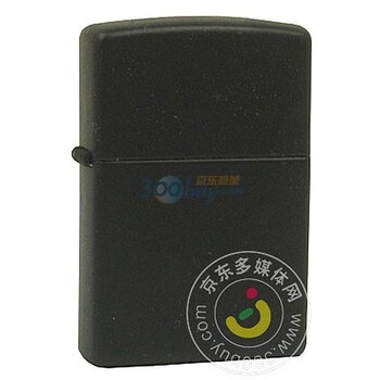 Zippo打火机黑色哑漆218