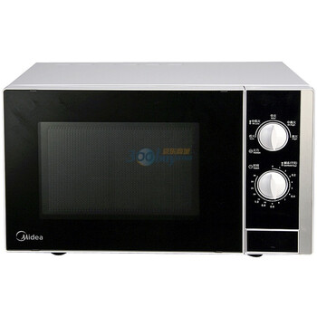 美的（Midea） MM721AC8-PW 银色 21升 转盘 机械版 涂层内胆 微波炉