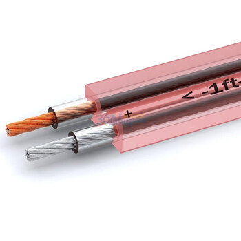 锐腾(RATTAN) E013-H100151 锐腾娱乐版 透明高保真音箱线-200芯(100米) 珊瑚红