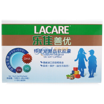 乐佳善优鳕鱼油复合软胶囊400mg×30粒