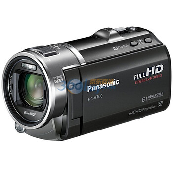 松下（Panasonic） HC-V700GK 高清数码摄像机 黑色（153万像素 21倍光学变焦 闪存式 3.0英寸液晶屏）