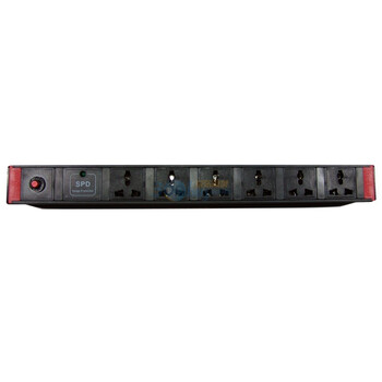 霍尼韦尔（Honeywell）高级影音设备及中控机房6位PDU安全保护电源 HPU-430G 防雷过载保护系列 黑色