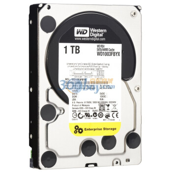 西部数据（Western Digital）RE4 1TB WD1003FBYX 7200转 64M SATA 3Gb/s 3.5寸企业级硬盘