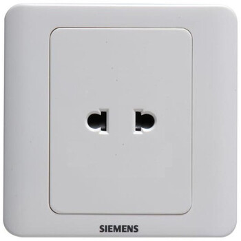 西门子（SIEMENS）远景10A二极插座 5UB03001CC1 （雅白色）