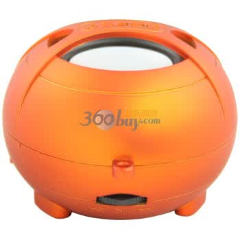 DBEST PS4008MP3音箱（TF卡）橡胶封 釉橙色 适用于MP3/MP4播放器/手机/平板电脑/笔记本电脑/台式电脑