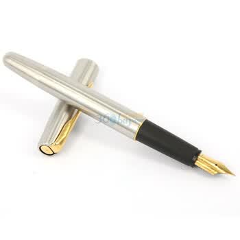 派克(parker)云峰钢杆金夹墨水笔