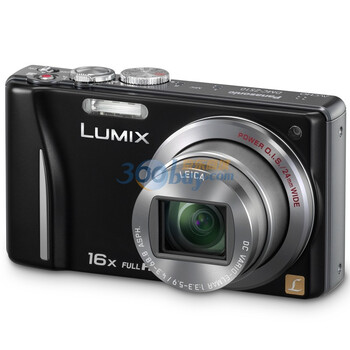 松下（Panasonic） ZS10GK 触摸操控数码照相机 黑色