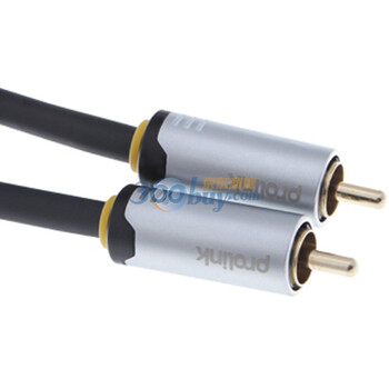 普罗林克（Prolink）HMC263-0150 RCA-RCA低音炮镀金音频线 1.5米