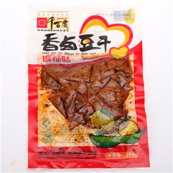 千百度香卤豆干麻辣味100g*10袋