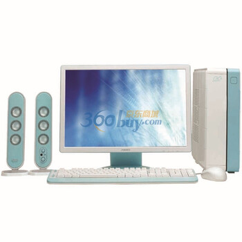 清华同方（TongFang）COCO M1800-X004台式电脑（X2 220 2G 500G 1G独显HD5450 DVD 有线键鼠 WIN7 音箱）