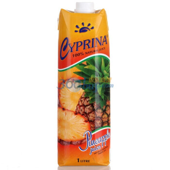 Cyprina 塞浦丽娜 菠萝汁 1L*4盒装