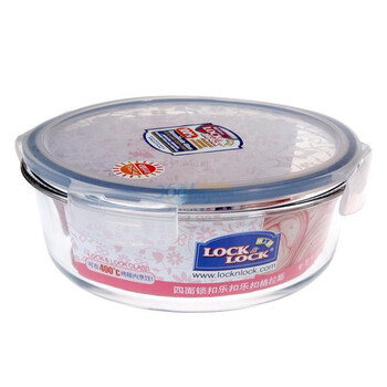 乐扣1.3L格拉斯圆形保鲜盒LLG871