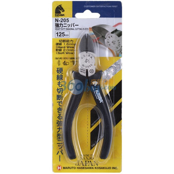 日本马牌(KEIBA) N-205 电工斜嘴钳