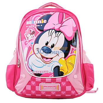 Disney 迪士尼米奇小学生书包M606037玫红