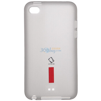 卡登仕（CAPDASE）苹果 Ipod touch 4代 玲珑硅胶套 保护套+保护膜+支架（灰色）