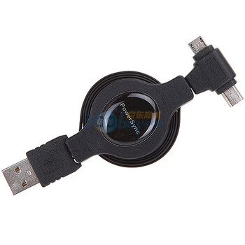 包尔星克(PowerSync)传输充电两用易拉线:黑色,L=900 UAM5-09R