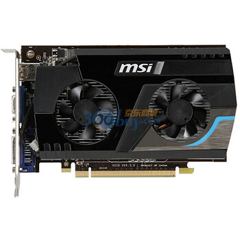 微星（MSI）R6570 暴雪V5 D3 2G 650 MHz/1334 MHz 2GB/128 bits DDR3 PCI-E显卡