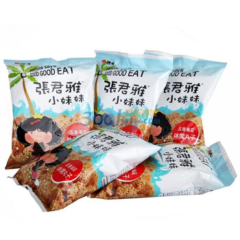 中国台湾张君雅小妹妹五香海苔休闲丸子80g*5袋
