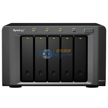 群晖（Synology）DS1511+ 5盘位 NAS服务器（无内置硬盘）