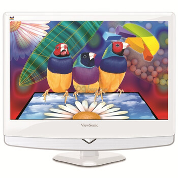 优派（ViewSonic）VX1951ap-LED 19英寸宽屏液晶显示器（白色）