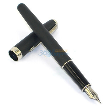 派克（parker）08款卓尔系列磨砂黑杆白夹墨水笔