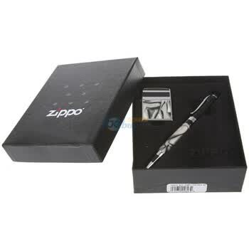 ZIPPO打火机云石纹火机套装24823(火机+签字笔)