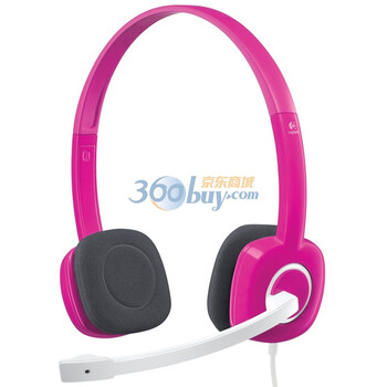 罗技（Logitech）H150 立体声耳机麦克风 粉色