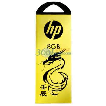 惠普（HP）V228G 8G 镀金龙年限量版优盘（金色）