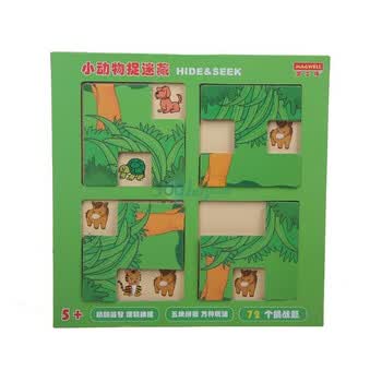 梦工场磁贴画小动物捉迷藏