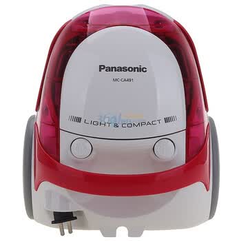 松下（Panasonic）MC-CA491 无袋旋风型卧式吸尘器 嫣红 吸入功率400W 集尘盒容量0.7L