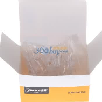 山泽（SAMZHE）高品质6P4C电话水晶头(50个/袋)