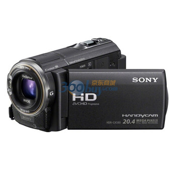 索尼（SONY） HDR-CX580E 高清数码摄像机（543万像素 12倍光变 32G内存 3寸屏）