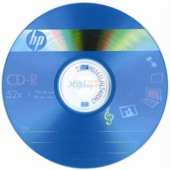 惠普（HP）CD-R 52速 700MB 单片盒装 刻录盘