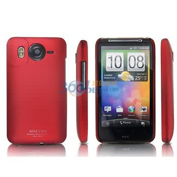 艾美克（IMAK）超薄钛金彩壳 适用于HTC Desire HD A9191（红色）