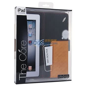 摩米士（MOMAX）IPAD2 可折叠雪豹保护套 PU酷黑 附送摩米士原厂防指纹保护膜