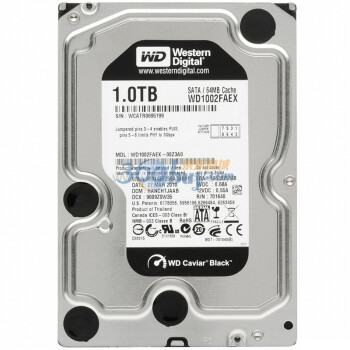 西部数据（Western Digital）1TB WD1002FAEX 7200转64M SATAIII 3.5寸台式机硬盘