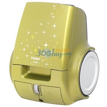 海尔（haier) ZW1400-264/02 双核尘杯、静音除螨 吸尘器（炫动宝石金）