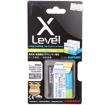 摩米士(MOMAX)诺基亚BL-4CT大容量电池 适用诺基亚6702S/6700S/X3-00等手机