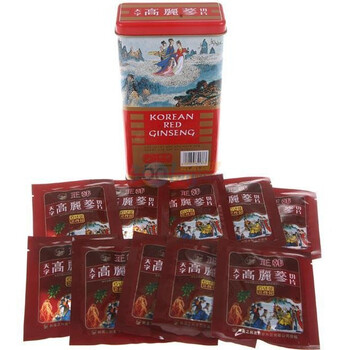 正韩高丽参切片天字100g铁盒装