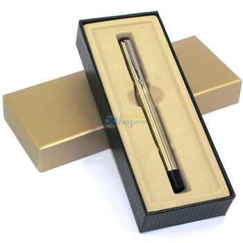 派克(parker)威雅钢杆白夹墨水笔