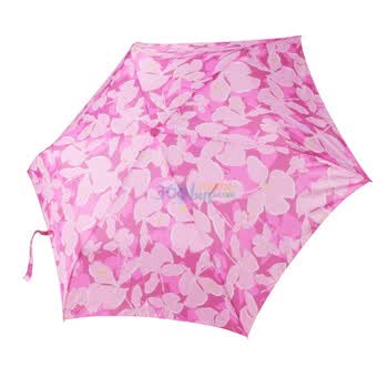 kobold白蝴蝶花玫红A3562三折铅笔伞